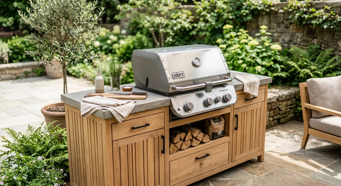 Small backyard kitchen